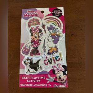 🌵 3/$15 Disney Minnie Mouse bath 6 foam pieces play activity (see description)